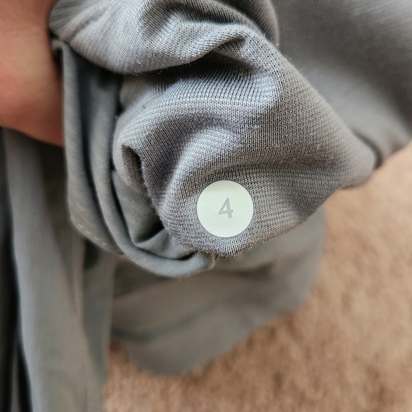 Lululemon Dance Studio Wide Leg Grey Lightweight Nylon Athletic Pant Ladies 4 - Picture 6 of 7